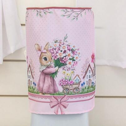 Capa P/ Galão 20 Litros Linda Estampa  Páscoa Coelhinha Rosé