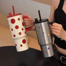 高品质狙击手女孩水壶，710 毫升大容量吸管杯，可保持饮料冷热，非常适合户外活动 - 彩色 - 查看 5