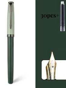 [Tùy chỉnh] 1 chiếc bút máy tùy chỉnh thanh lịch và thời trang có khắc chữ trên thân bút, ngòi bút mảnh 0,5mm hoặc ngòi bút cực mảnh 0,38mm, viết mượt mà, có kẹp túi, hộp mực có thể nạp lại, bao gồm 1 hộp quà tặng, 30 hộp mực nạp lại (đường kính 3,4mm), lý tưởng để viết hàng ngày, viết thư pháp, ký tên, quà tặng cho Ngày lễ tình nhân, Giáng sinh, Ngày của cha, Ngày nhà giáo, Lễ tạ ơn, quà tặng cá nhân hóa Trở lại trường học - nhiều màu - Xem 39