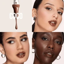 HUDA BEAUTY Lip Gloss Plumper For Fenty Beauty High-Shine Non-Sticky Formula With Vitamin E Lip Filler Effect & Hydrating Gloss 0.13 Oz/3.9 ML-Faux Filler Shiny Non-Sticky Lip Gloss-Size 0.13 Oz / 3.9 ML - Dừa - Xem 4