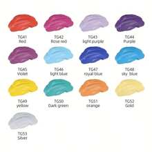 45 Colors Pigment Paste (1.76oz Paste/Jar) Highly Concentration Opaque Drop Glue For Ocean Waves & Water UV Epoxy Resin Dye Colorful Creative Fashion Jewelry Making Accessories - Multicolor - View 4