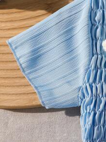 2 件套，女孩时尚简约 3D 花裙 + 配套 3D 花手提包