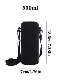 Cup Insulation Cover Thickened Water Bottle Insulation Cover Strap Glass Protective Cover Portable Scalding-Proof Water Cup Cover1pc - Black - View 4