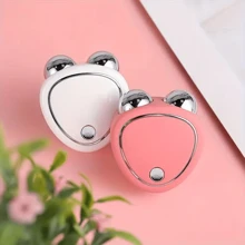 Mini Facial Imported Beauty Device, Portable Rechargeable Imported Heart-Shaped Beauty EMS Micro-Current Device, Vibrating Multi-Function Massage Instrument, Home Neck Beauty Massager, 3D Facial Massage Roller - Use Face Carving Tools And Massage Machines To Achieve Instantly Beautiful Skin, Press And Hold To Power On
