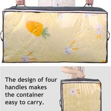 90 升可折叠床下储物箱 - 多功能壁橱收纳箱，用于收纳毯子、棉被、毛衣和枕头，床下储物