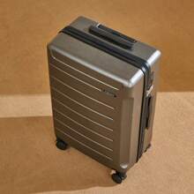 New Multifunctional Travel Suitcase 20" & 24" Large Capacity Coded Lock Leather Trolley Luggage Box, Essential For Men Traveling - Silver - View 2