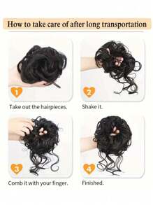 1pc Elegant And Slouchy Hair Bun Ring Female Hair Accessory Suitable For Daily Wear, Outdoor Dressing And DIY Hairstyling For Thick And Wavy Hair Hair Ties Ponytail Holders Hair Elastics Hair Rubber Bands Scrunchies Hair Rope Elastic Hair Tie