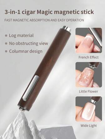 annies Multi-Function Cigar Magnet, 3-In-1 Strong Cylinder Magnet With Cat Eye, Extra Large Size For Manicure Tool,Nail Supplies,Nail Tools,Nail Art Tools,Back To School,Nails,Nail Tools For Press On Nails