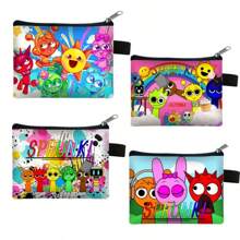 Sprunki Rhythm Box Music Game Mini Bag, A Small Bag That Can Be Used When Fishing,A Bag Used To Hold Small Items Such As Fish Hooks And Baitmultifunctional Card Bag, Wallet With Pocket, Cartoon Cute Small Bag Storage Bag. Essential Wallet For Easter And St. Patrick's Day Events - Multicolor - View 2