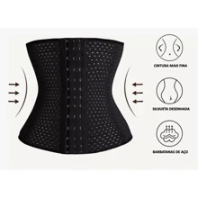 High Compression Abdominal Shaping Corset Belt - màu đen - Xem 4