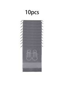 20 Peças Sacos de Cordão para Sapatos de Viagem, Bolsas de Armazenamento à Prova de Poeira, Organizadores de Sapatos de Tecido para Viagens, Exterior, Transparente, À Prova d'Água - Multicolorido - Visão 16