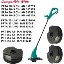 Bobine de fil pour parkside Bobines de rechange pour débroussailleuse sans fil Parkside PRTA 20-Li C3 IAN351753, Bobine de fil Coupe Bordure pour Parkside PRTA 20-Li C3
