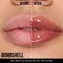 HUDA BEAUTY Lip Gloss Plumper For Fenty Beauty High-Shine Non-Sticky Formula With Vitamin E Lip Filler Effect & Hydrating Gloss 0.13 Oz/3.9 ML-Faux Filler Shiny Non-Sticky Lip Gloss-Size 0.13 Oz / 3.9 ML - Bombshell - 查看 2