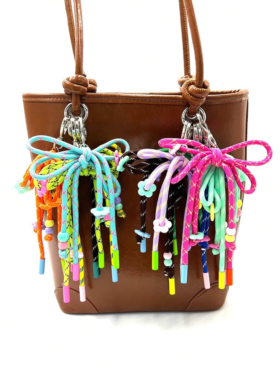 Versatile Fashion Knot Bag Accessory Bag Pendant Bows - Multicolor - View 1