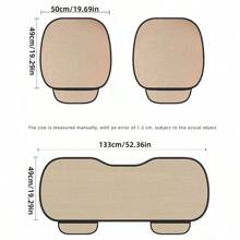 1/3PCS 透气汽车座椅垫，防滑耐磨汽车座椅套，带储物袋的汽车通用底部座椅套，适合大多数汽车 - 均碼 - 查看 3