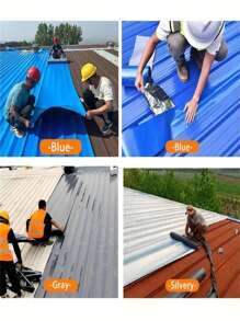 لفة 1/2 شريط إصلاح مقاوم للماء، مقاوم للماء، عازل للحرارة، مقاوم للصدأ، لاصق قوي، مقاوم لدرجات الحرارة العالية، مناسب لأسطح المعادن في المنزل والمصنع، تجديد السقف والصفائح الحديدية، سد الشقوق، مستلزمات إصلاح المنزل - متعدد الألوان - مشاهدة 6