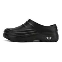 New Men's Anti-Slip Chef Shoes Sandals For Men Working Shoes Waterproof Fashion Garden Shoes Clogs For Beach Slippers Size 36-48 - màu đen - Xem 2