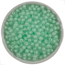 Acrylic Ball With Transparent Hole, Colorful Core, 8mm, 1750pcs, Decoration And Crafts