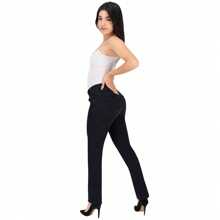 BRITOS JEANS Pantalón Recto Britos Jeans Mujer Negro Mezclilla 025376