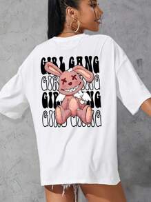 Unisex T-Shirt Women Men Basic T-Shirt - 白色 - 查看 4