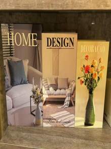 Kit With 3 Fake Books Desk Book Organizer Box Decorative Object Holder - HOME - 查看 4