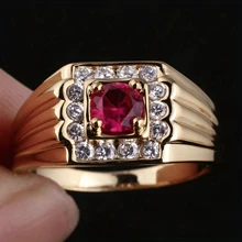 1 Stück eleganter 14K vergoldeter Verlobungs-/Ehering mit funkelnden Mehrfarbkubikzirkonia, geeignet für Bräute, luxuriöser Schmuckimitat für Frauen & Männer