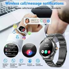 KENPANG 2025 NEW S4 Ultra Outdoor Sports Men's Smart Watch, 1.53inch AMOLED Full Touch Screen ,NFC Control, GPS Trajectory, Compass, Multiple Sports Modes, Heart Rate/Sleep Fitness Tracker, And Water-Proof Bluetooth Call .Smartwatches Compatible With IPhone And Android Phones, The Best Gift For Boyfriends.