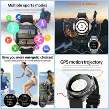 KENPANG 2025 NEW S4 Ultra Outdoor Sports Men's Smart Watch, 1.53inch AMOLED Full Touch Screen ,NFC Control, GPS Trajectory, Compass, Multiple Sports Modes, Heart Rate/Sleep Fitness Tracker, And Water-Proof Bluetooth Call .Smartwatches Compatible With IPhone And Android Phones, The Best Gift For Boyfriends.