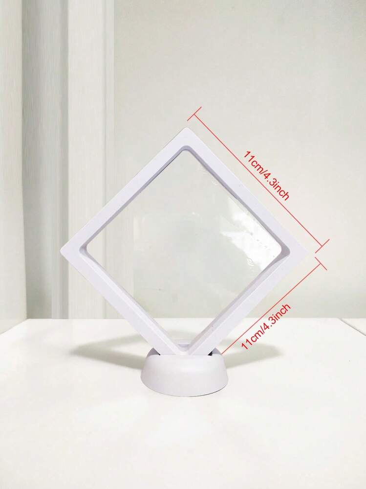 1套多色3D悬浮纪念币珠宝展示架、收藏品模型架、收纳盒 - 黑色 - 查看 17