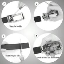 Men's Fashion Belt Famous Brand Men Genuine Leather Belts Designers High Quality Belts For Men Luxury Business Fashion Work Jeans Dress Belt - 銀色 - 查看 9