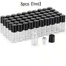 1ml/2ml/3ml 玻璃滾珠瓶，香水/精油試用小瓶，透明玻璃瓶，適用於工作、旅行及其他場合，噴霧瓶，迷你香水 - 彩色 - 查看 11