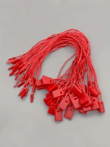 200pcs Polyester Clothes Hang Tag Strings, Durable Suspender Label Cords With Lock Clasps, Suitable For Garment Tags (Assorted Colors)