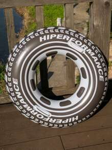 1 pezzo Enorme anello da nuoto gonfiabile per adulti, accessorio per feste in piscina estive, forniture per feste di compleanno per adulti, decorazione per feste in piscina a tema gare di camion