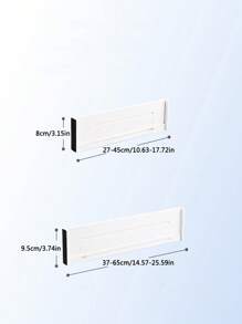 1件装可调节抽屉隔板伸缩隔板DIY耐用收纳整理衣柜免打孔分隔器 - 彩色 - 查看 3
