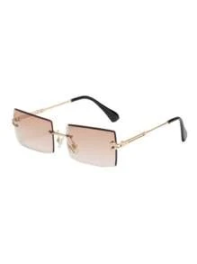 Rimless Fashion Glasses For Women Men Luxury Vintage Fashion Shades Travel Outdoor Glasses