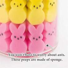 彩色泡沫兔子、复活节兔子装饰、花瓶填充物套装、春季家居装饰中心装饰品
