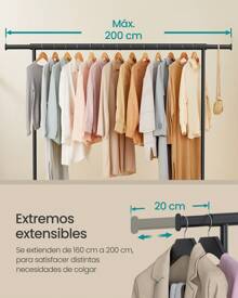 SONGMICS Clothes Drying Racks - Black - View 3