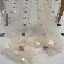 1 tấm khăn trải bàn mỏng họa tiết hoa sâm panh ngọc trai, trang trí bàn bằng vải tuyn lưới mịn cho tiệc sinh nhật, ngày lễ tình nhân, tiệc khiêu vũ - Rượu sâm banh - Xem 8