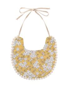 1pc Personalized Embroidery Name Baby Bib, Decorate & Gift For Baby Boy/Girl - Multicolor - View 13