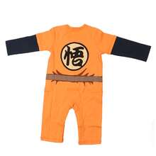 Suave body para bebé con bordado Mod. G O K U para primavera y otoño. - Naranja - Ver 2