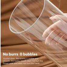 1pc Acrylic Vase, Modern Decoration Transparent Vase For Living Room And Dining Table, Unique Vase For Room Decoration, Transparent Vase For Nurturing Flowers, Flower Vase For Placing Flowers, Circular Vase For Waking Up. - Clear - View 7