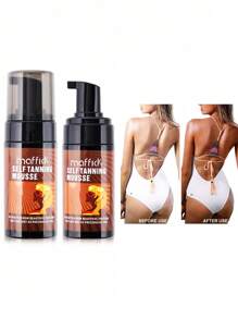 自助晒黑摩丝，古铜色，让肌肤自然亮泽，保湿，无需日光浴 - 彩色 - 查看 5