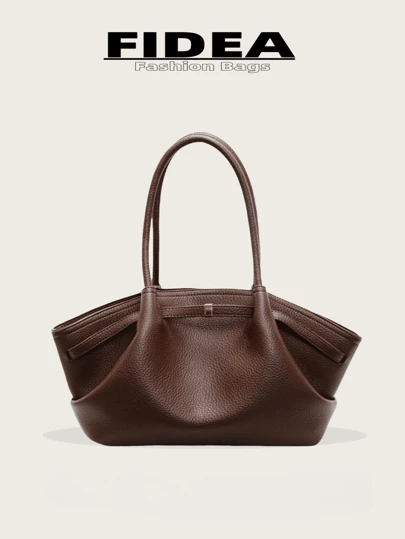 1 件女士大容量手提包复古蜥蜴纹理 PU 皮革勃艮第大容量手提包带腰带装饰，PU 材料单肩手提包，时尚复古简约风格，适合女性购物、通勤、日常使用