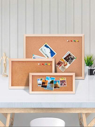 1 stuk zacht kurkbord in INS-stijl, creatieve hangende fotowand, themamuur voor kleuters, prikbord voor studentenhuis, zacht kurken displaybord, aan de muur bevestigd vilten prikbord, fotowand, houten memobord, prikbord, fotowand van leven, meldingsbord, displaybord voor kunstwerken, meerdere formaten: 30*40cm, 40*60cm, 60*90cm
