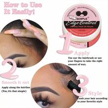 Goiple 14pcs Melting Spray Kit Lace Melting Spray For GlueLess Wigs, Waterproof Lace Glue Extra Hold For Lace Front, Adhesive Remover, Hair Wax Stick Strong Hold Edge Control Gel With Edge Brush, Elastic Hair Band, HD Wig Caps - 14件 - 查看 9
