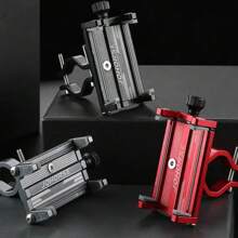 1pc 360° Rotatable Bicycle Phone Holder Motorcycle Electric Bike Handlebar Phone Mount Anti-Shake Navigation Bracket - Multicolor - View 2