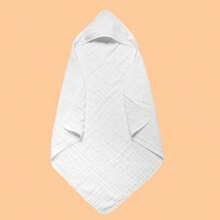 1 pièce Cape de bain à capuchon en gaze à bulles, couverture d'emmaillotage multifonctionnelle, serviette de bain pour bébé, unisexe, ultra-douce pour toutes les saisons, idéal pour la salle de bain, la poussette et la sieste, cadeau de naissance
