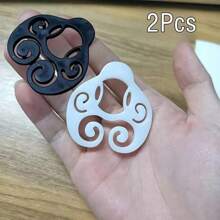 1/2/6pcs Multifunctional Women Shirt Clips, Sporty Plastic Shirt Tail Clips For T-Shirts And Dresses, Fashion Accessory - Multicolor - View 18