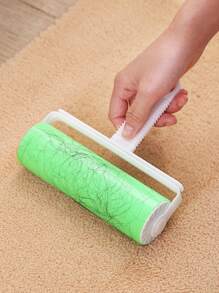 超大号可重复使用粘毛滚筒，有效去除宠物毛发和灰尘，粘性强，可水洗重复使用。这款宠物毛发去除器包含两种尺寸的衣物清洁刷，无需电池，是卧室和衣物清洁的理想之选。 - 彩色 - 查看 6