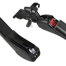 Lockable Aluminium Car Roof Rack Bars Without Rail Anti Theft Luggage Carrier - Black - View 7